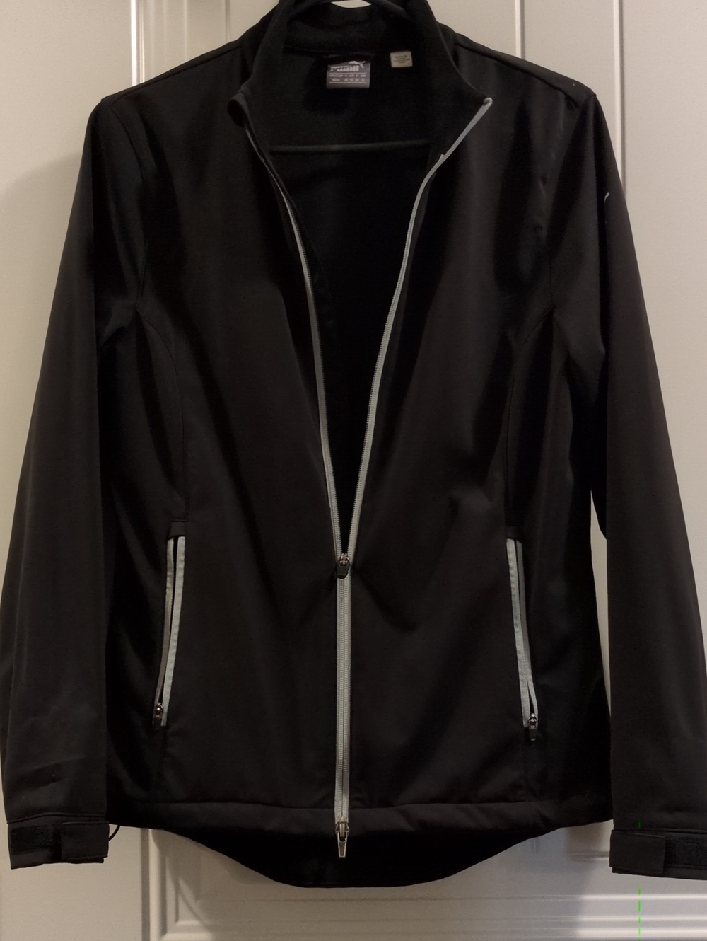 Puma Black Utility Jacket with Light Gray Trim